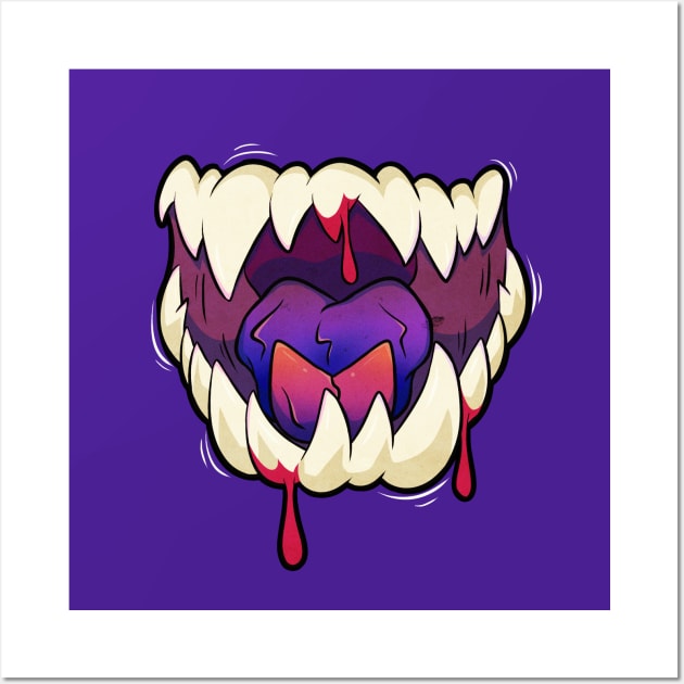 Drippy Chompers Wall Art by therealfirestarter